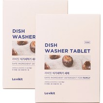 라비킷 식기세척기 세제 60p, 2개, 240g