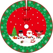 예스몰 원스모어 크리스마스 트리 스커트 바닥 덮개 가리개 장식 매트, 03