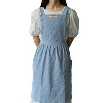 라이프핏 다용도 카페 미술 앞치마, 라이트블루