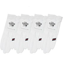 브렌스 남성용 서울 합피 골프장갑 왼손용 4p, 블랙