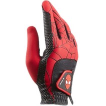 볼빅 여성용 마블 스파이더맨 라이크라 골프장갑 오른손용, 레드