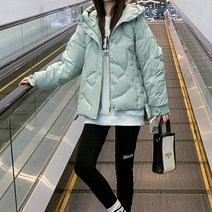 메이첼 여성용 컬러풀 프래가 캐주얼 숏 패딩 01678