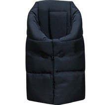 에이빅 오토바이 방한 패딩 다리 덮개, 블랙