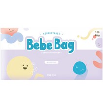 올데이니트 생분해 기저귀봉투 핑크 100p, 1개