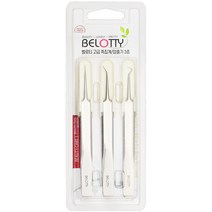 벨로티 스테인리스스틸 압출기 핀셋 3종 세트, 실버, 1세트