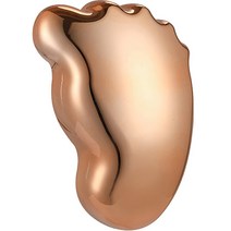 록몽 큐티 발바닥 모양 발각질 제거기 골드, 1개입, 1개