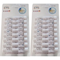 봄햇살 전선정리 클립 대형 16p, 화이트, 2개