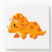 민화샵 공룡 보석십자수 20p UDPPP0333, 트리케라톱스