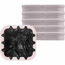 MiWhole 스마트 휴지통 리필 카트리지 6p, 핑크, 1세트