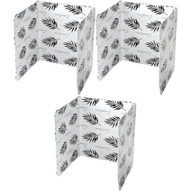 후니마켓 가스레인지 가림막 화이트 나뭇잎, 3개
