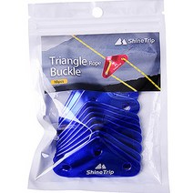 와이에스컴퍼니 알루미늄 텐트 타프 로프 삼각 스토퍼, 블루