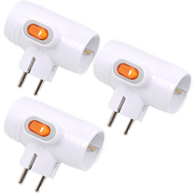 파워탭 절전형 T자 멀티탭 3구, 8.5cm, 3개