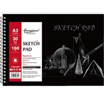 심플리앤 조르조네 드로잉 페이퍼 패드 스케치용 160g, A3, 1개