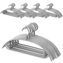 네이쳐리빙 어깨뿔방지 베이직 니트 옷걸이, 50개, 그레이