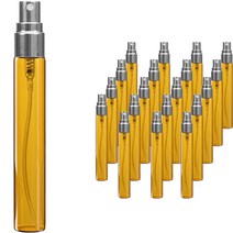 알루미늄캡 스프레이 용기 10ml, 20개, 브라운(용기) + 실버(캡)