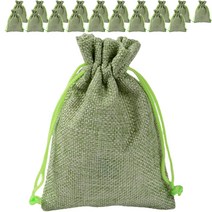 마켓감성 린넨 끈주머니 15 x 20, 20개, 그린