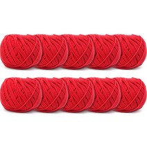 제일모직 헤라 코튼 뜨개실, 10개, 20 레드