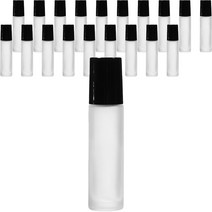 롤온 도톰한 향수 용기 10ml, 블랙(캡) + 반투명(용기), 20개