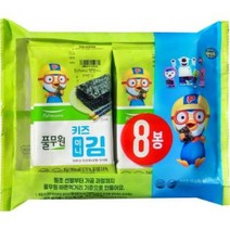 풀무원 뽀로로 키즈 미니도시락 김 8p, 1개, 16g