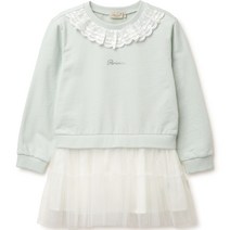 페리미츠 여아용 샤배색 맨투맨 롱 티 P2312T182