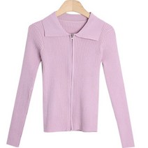 여성용 뷔인더 카라 골지 가디건 cpjk4727k31