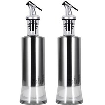 건파더 모던 유리 오일병 실버, 300ml, 2개