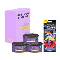 캘리포니아센트 방향제 캔형 3p + 종이걸이형 세트, 1세트, 몬테레이 바닐라향