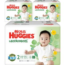 하기스 NEW 네이처메이드 밴드형 기저귀 아동공용, 2단계, 174매