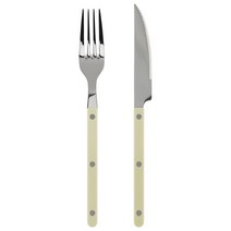 파르베 포크 + 나이프 세트, 라이트카키, 디너포크 + 디너나이프