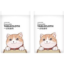 일회용 비닐 테이블보 식탁보 02 1 x 1.6 m, 10개입, 2개