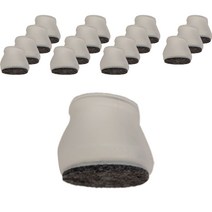 마리포레 펠트 실리콘 의자 발커버, 투명 + 그레이, 16개