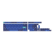 키크론 더블샷 PBT OSA 영문 교체용 키캡 풀 세트, 라이트 + 다크블루, PBT-44