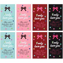 더팩컴퍼니 러브유 스티커 8종 세트, 혼합색상, 10개