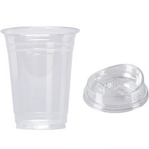 스완 일회용 아이스컵 98파이 롱리드 뚜껑포함 98 x 116mm, 490ml, 50개