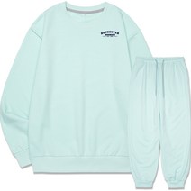 디엘크리 남성용 로체스터 스몰로고 맨투맨 + 조거트레이닝 세트