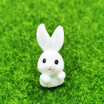 홈데코 미니어처 장식 모형 07 반신 토끼, 혼합색상