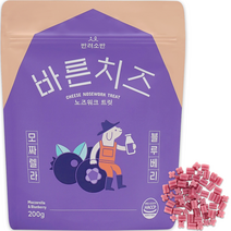 반려소반 강아지 바른치즈 노즈워크 트릿, 1개, 혼합맛(모짜렐라/블루베리)