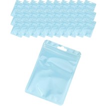 마켓감성 투명 미니소품 지퍼백, 블루, 70개