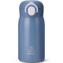 캐리보틀 베이직 보온병 텀블러, 스틸블루, 320ml