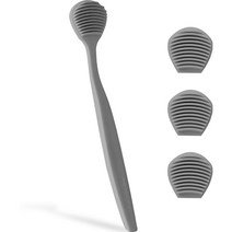 디어커스 혀자손 혀클리너 본품 그레이 + 리필용 헤드 3p 세트, 37.5g, 1세트