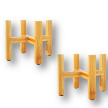 라온하제 원목 화분 받침대 2p, 혼합색상