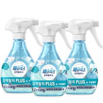 페브리즈 섬유탈취제 강력탈취 플러스 용기형 본품, 370ml, 3개, 다우니 실내건조 프레시 클린향
