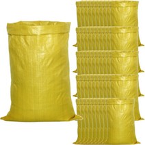 쓰레기 마대 20kg 35 x 50 cm, 황색, 50개