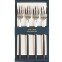 까사미아 이브로 디저트 포크, 브라운, 4개
