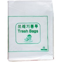 크린메이트 배접 흰색 비닐봉투 A506 20p, 80L, 1개