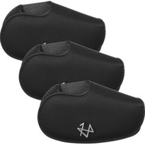 에이틴에이치 시그니처 클럽 아이언 헤드커버 3p, 블랙