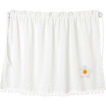 지앤와이 차량용 흡착 하얀 폼폼 햇빛가리개, 하얀꽃1, 1개