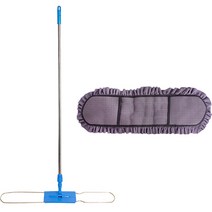 크린굿즈 대형 극세사 대걸레 회색 60cm + 롱자루 세트, 1세트