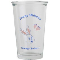 퍼니미드타운 프렌즈 유리컵 허피 350ml, 블루, 1개