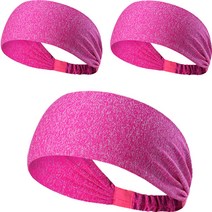 디휴니 운동 스포츠 헤어밴드 3p, 핑크